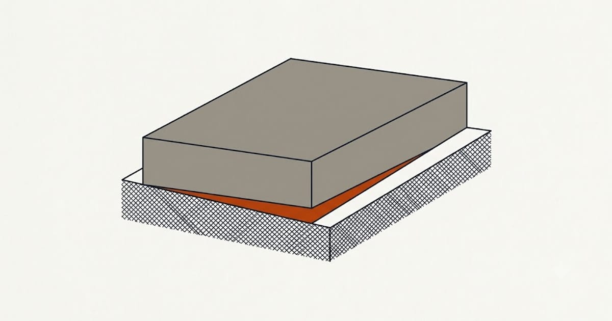 Clay soil shrinking away from a foundation